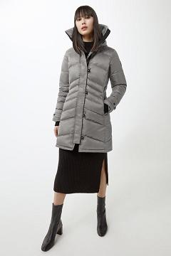 Chamarras Canada Goose Mujer Mexico - Lorette Abrigos Black Label Grises GI9564318